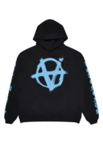 Vetements Ecstasy Anarchy Hoodie 'BlackLight Blue' (3)