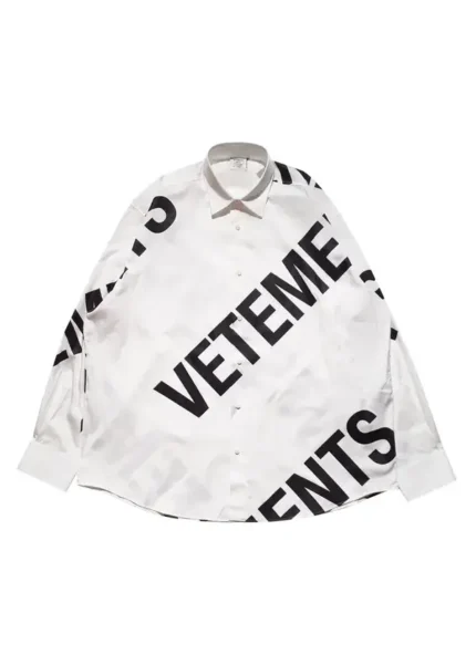 Vetements Ecstasy Giant Logo Shirt 'White'