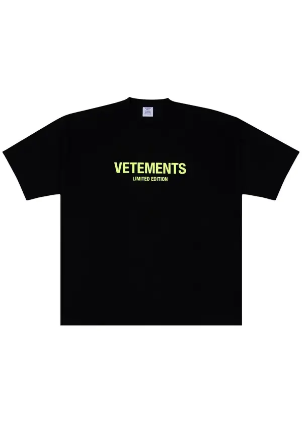 Vetements Ecstasy Limited Edition Logo T Shirt 'BlackYellow' Vetements Ecstasy Limited Edition Logo T Shirt 'BlackYellow'