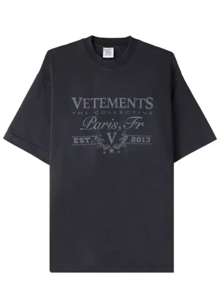 Vetements Ecstasy Paris Logo Shirt 'Black' (2)