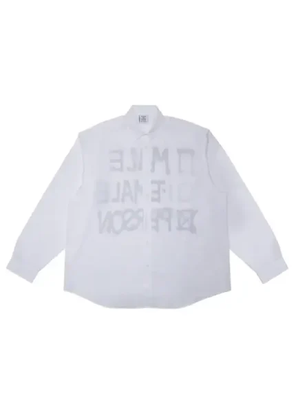Vetements Ecstasy Person Shirt 'White' (1)