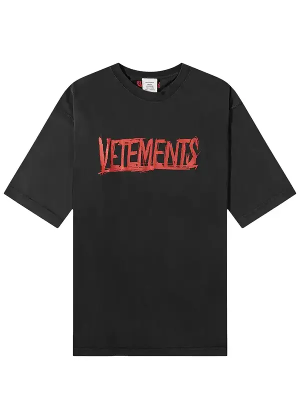 Vetements Ecstasy World Tour T Shirt 'Black' Vetements Ecstasy World Tour T Shirt 'Black'